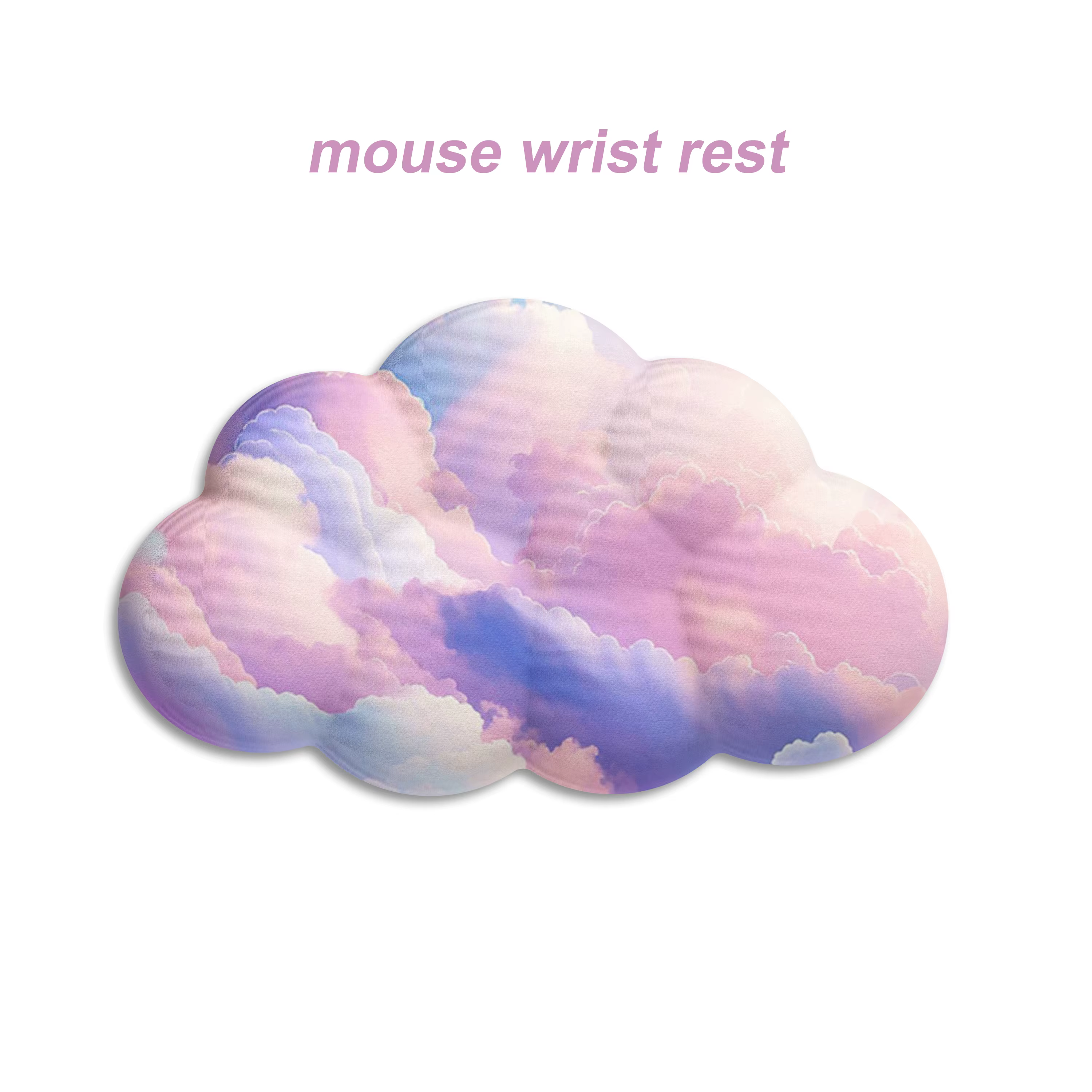 Tapis de clavier de jeu dégradé nuage, tapis de poignet ergonomique en mousse Laika, Support antidér