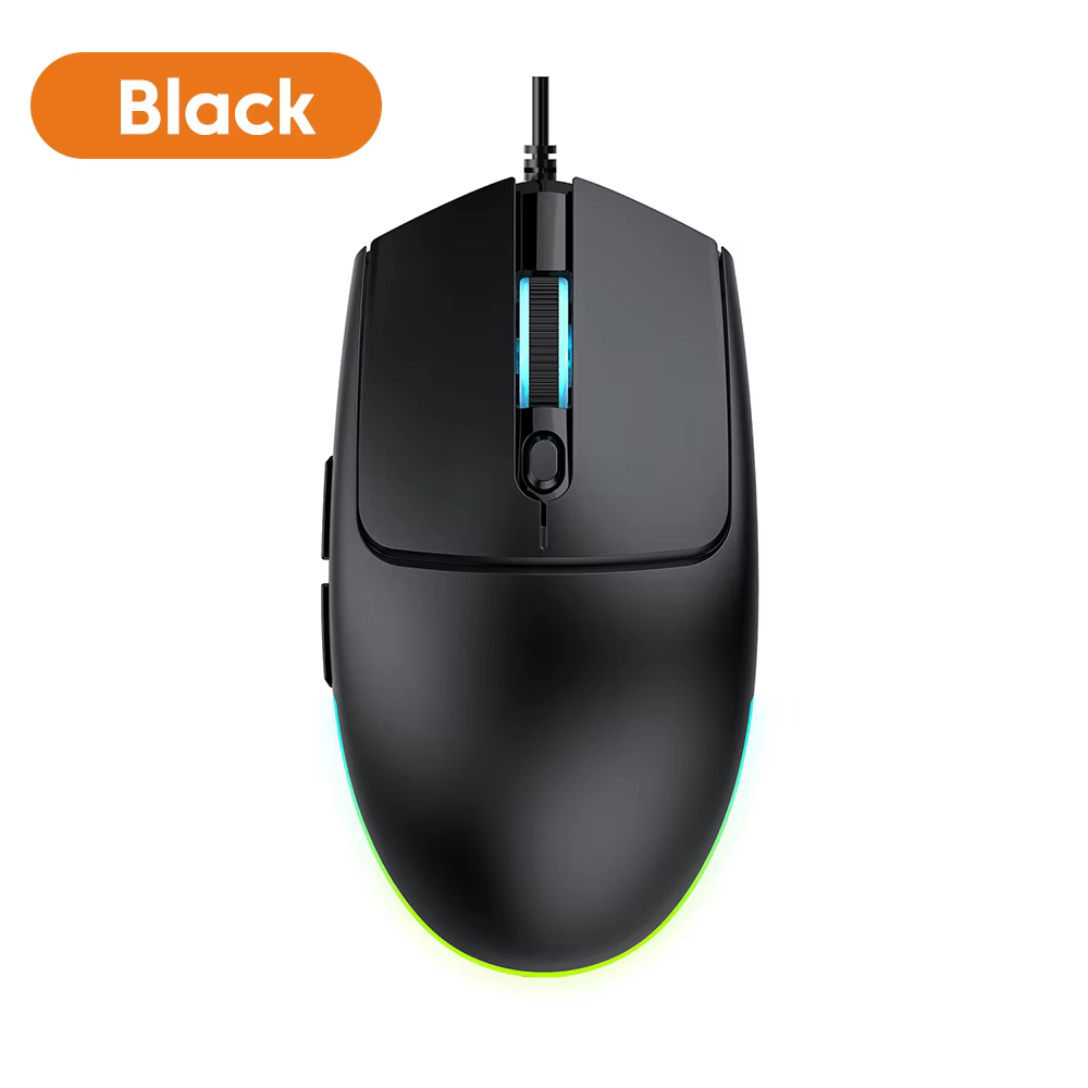 Souris sans fil M300 pour jeux e-sport avec éclairage RGB silencieux, réglage du DPI, compatible ave