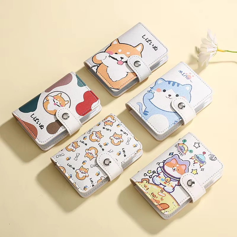 Porte-cartes de crédit, porte-monnaie, carton, pour chien, couverture de cartes de Bus, porte-cartes