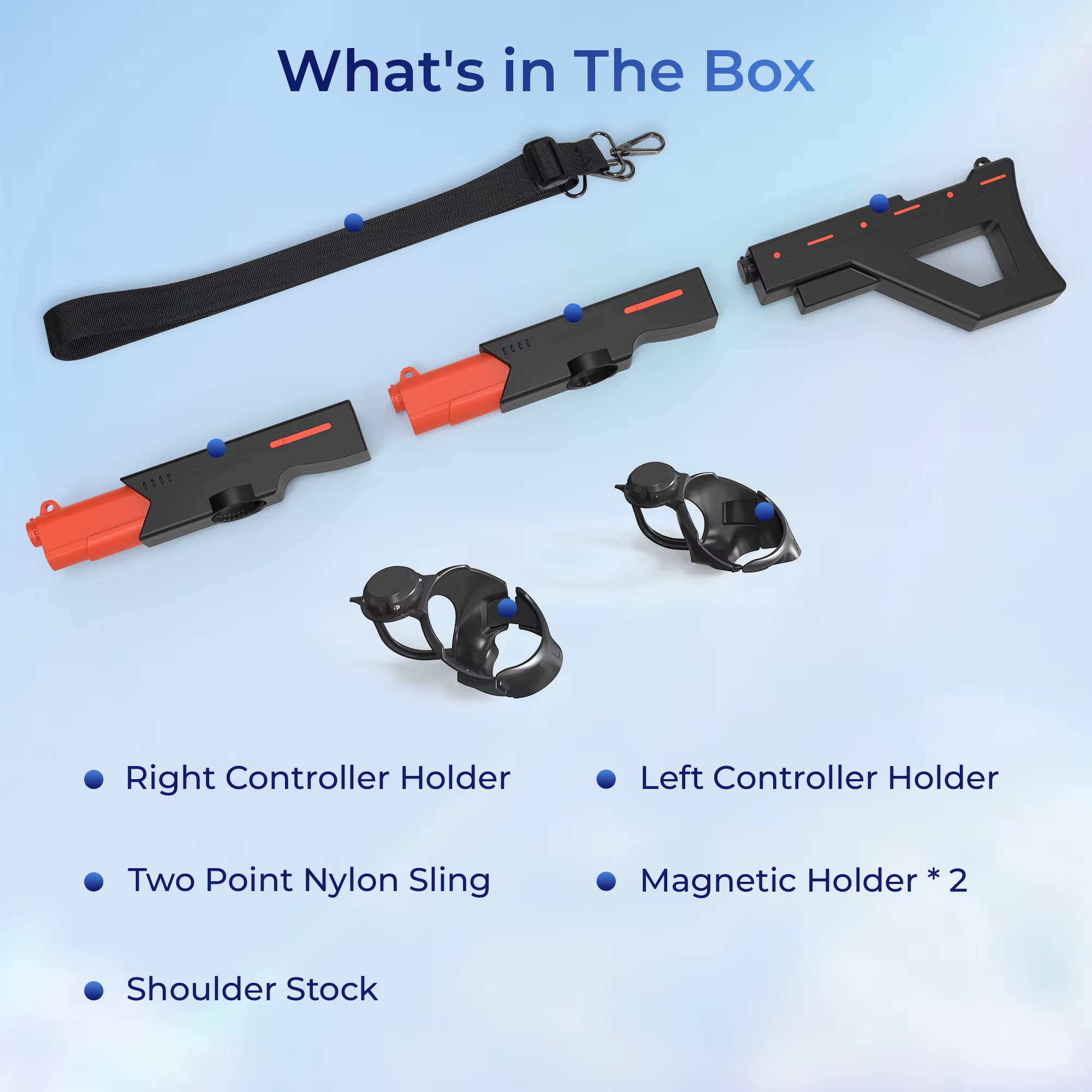 Jeux VR Gunstock pour Meta Quest 3/Quest 3S VR lunettes FPS poignées de jeu jeux magnétiques poignée