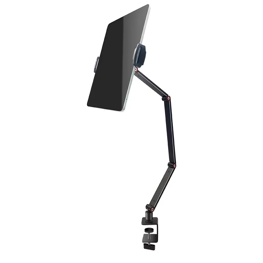 Support de moniteur portable pour jeux et streaming en direct, pliable, trois bras métalliques, supp