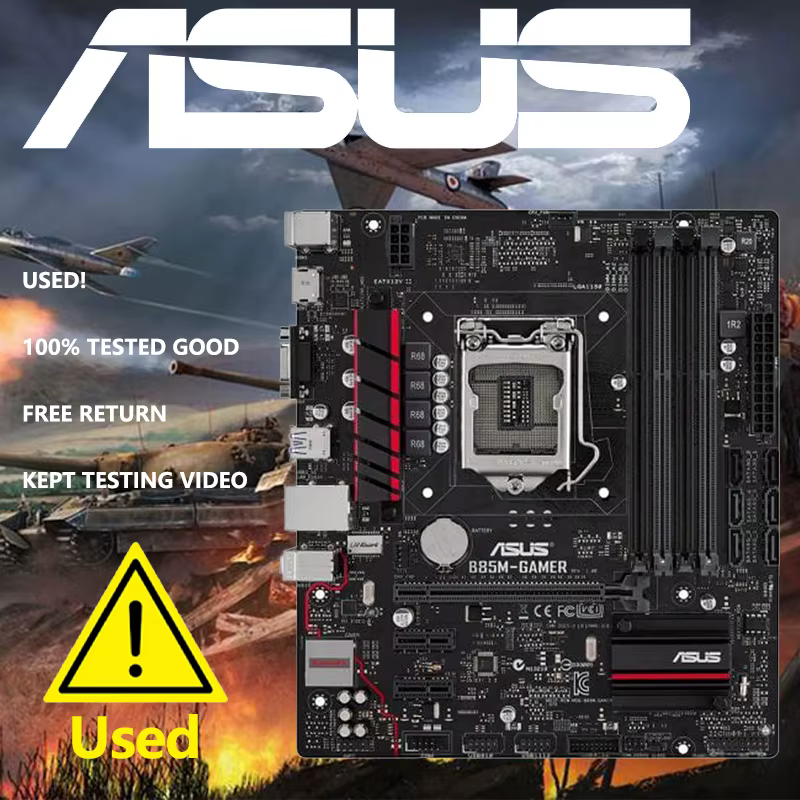 Asus B85M GAMER carte mère de bureau B85 Socket LGA 1150 i7 i5 i3 DDR3 32G SATA3 USB3.0 Micro-ATX