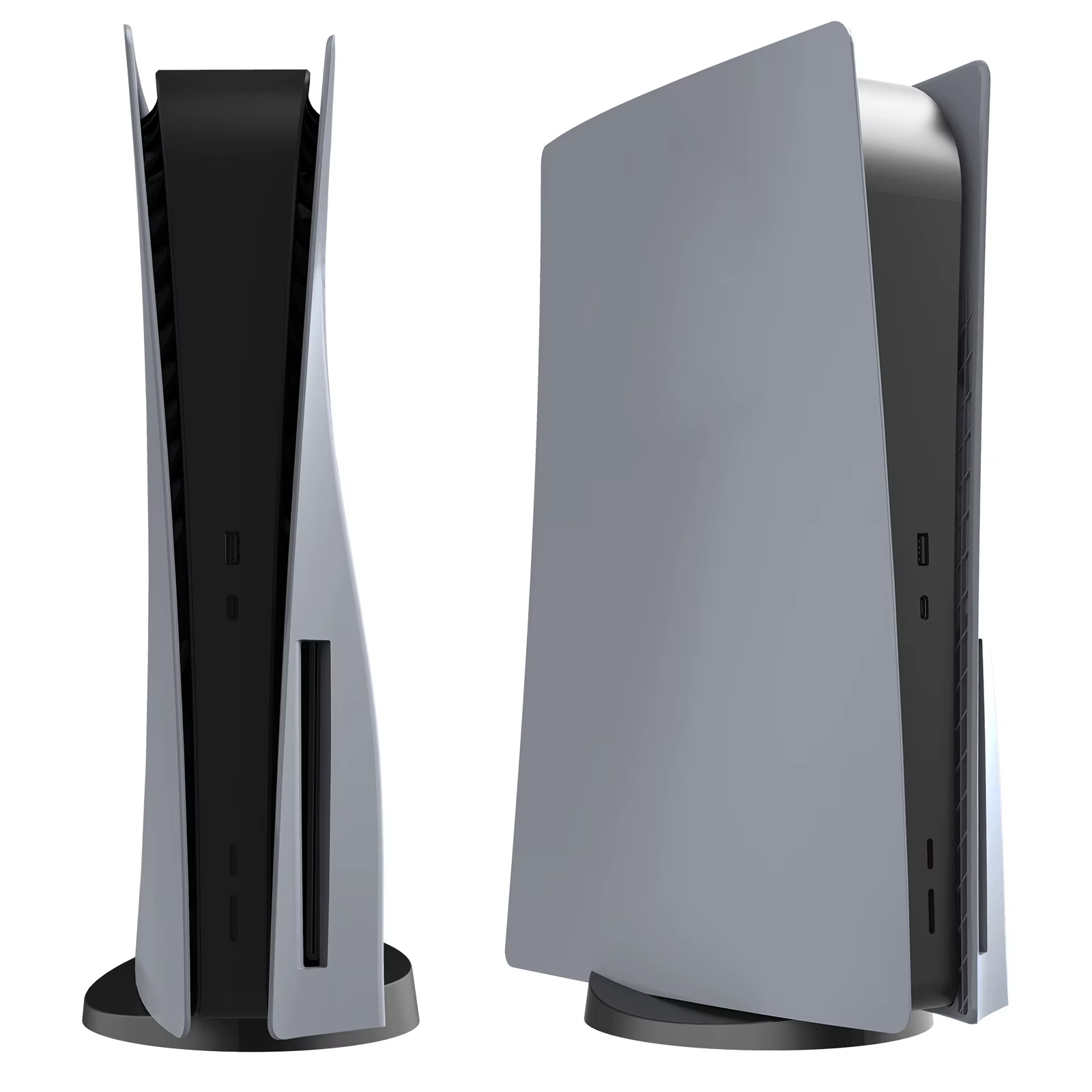 Coque de remplacement pour ps5, 30e anniversaire, plaque frontale grise, avec Logo, à deux disques e