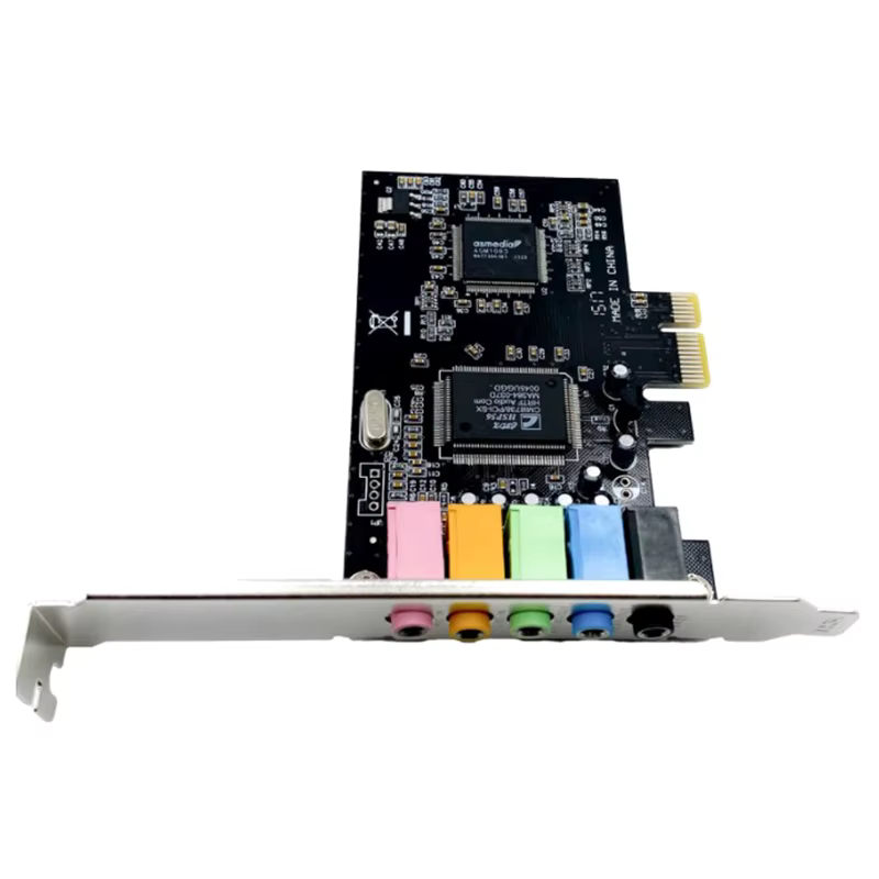 Carte son numérique audio PCI Express, chipset CMI8738, vente en gros, nouveaux puzzles solides, Irs