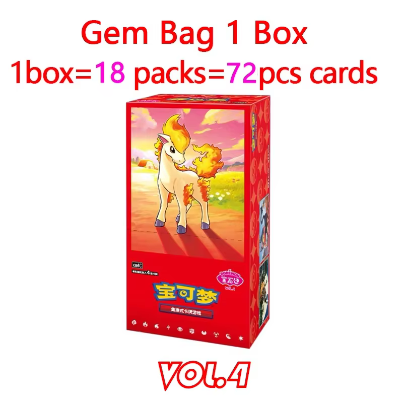 Cartes Pokémon Gempack Originales Vol.5 Vol.4 Vol.3 Vol.2 Vol.1, Sac de Collection PTCG, Boîte Gemme
