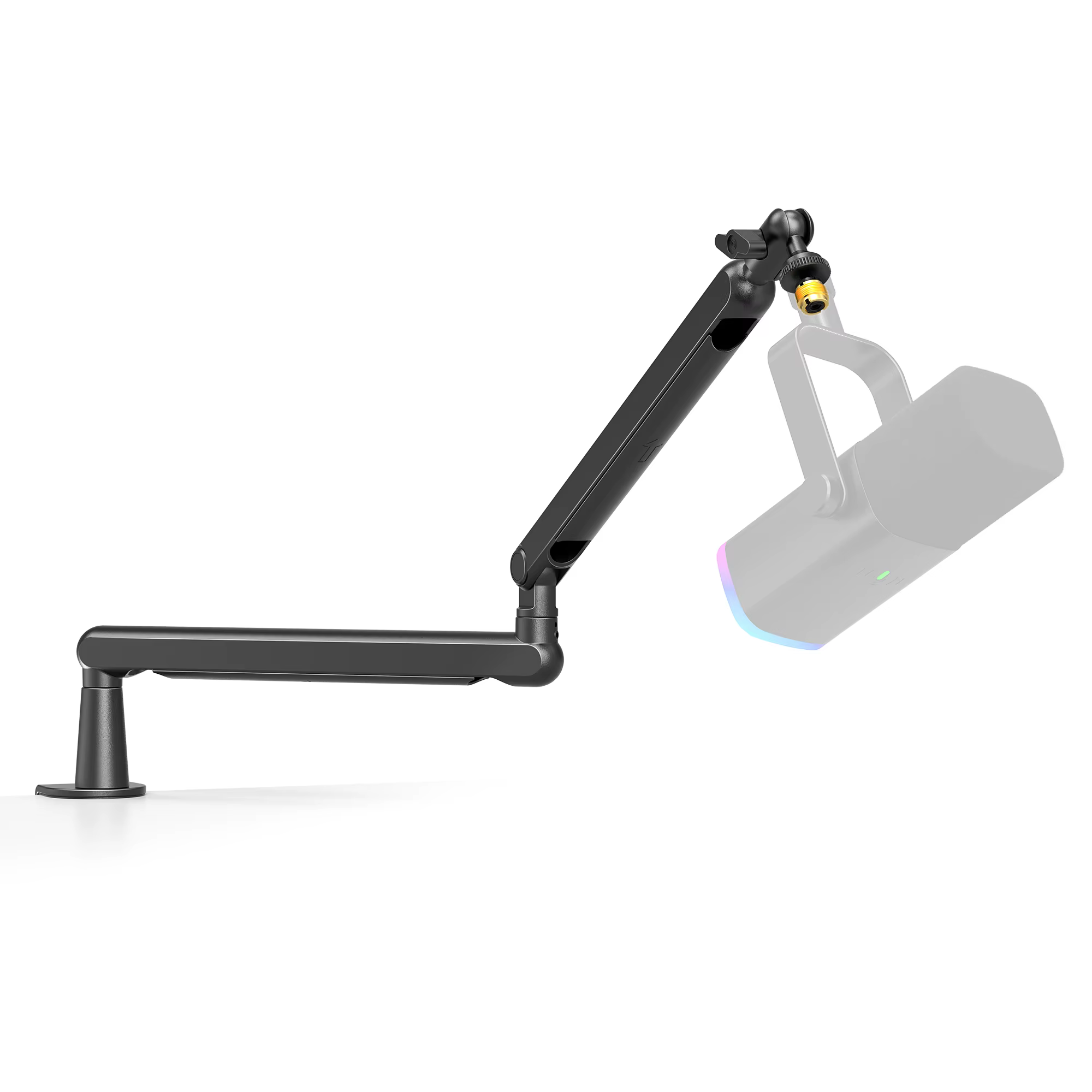 FIFINE – support de Microphone à bras bas profil réglable, avec gestion des câbles/support de bureau