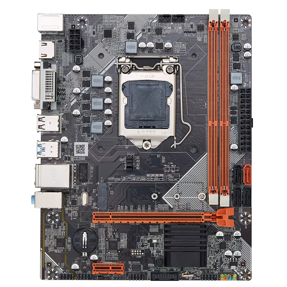 Carte mère Qiyida B75 LGA 1155, compatible avec les processeurs i3/i5/i7 et la RAM DDR3 PC3 pour ord
