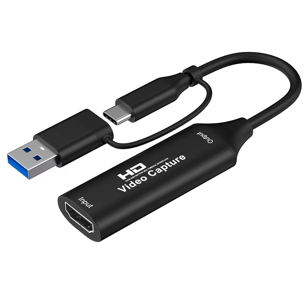 Carte d'acquisition 1080P 4K HDMI, compatible avec USB-A/USB-C USB2.0, enregistrement Audio et vidéo