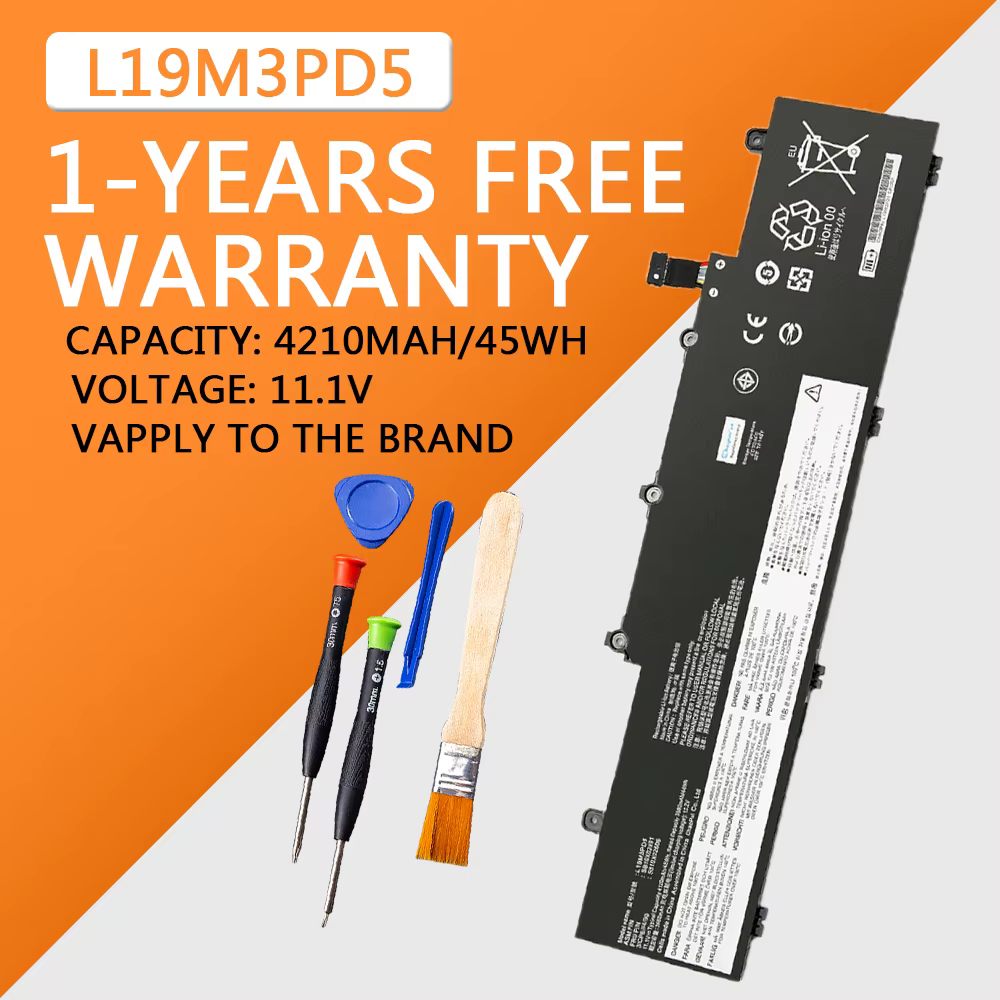Batterie d'ordinateur portable pour Lenovo ThinkSub, E14, E15, Isabel 2, TP00117A, TP00116C, L19C3PD