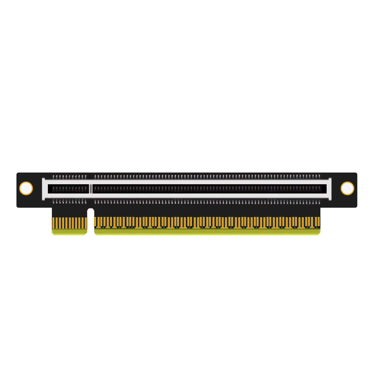 Carte adaptateur Riser PCIe 5.0 X16, angle gauche et profil bas pour l'installation de serveur 1U/2U