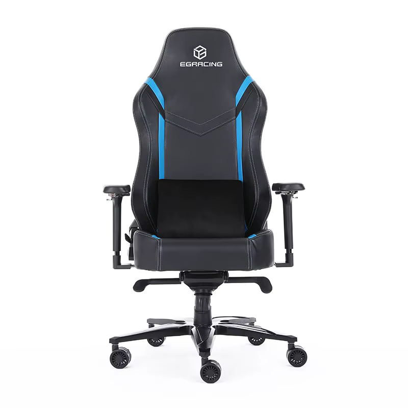 Chaise de jeu pour ordinateur haut de gamme, chaises de jeu avec base en aluminium
