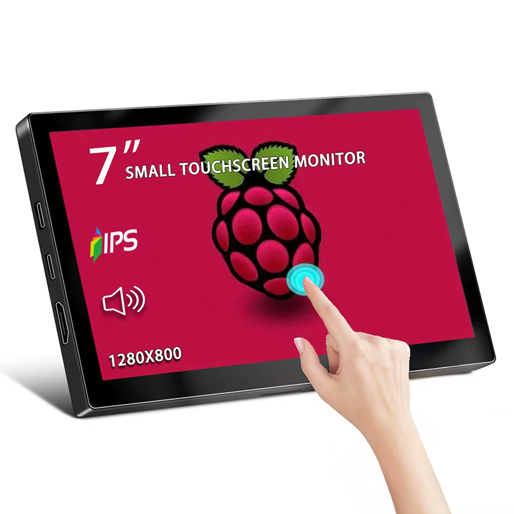 Petit moniteur tactile 7 pouces, moniteur portable, mini moniteur 1280*800 60Hz HDMI TYPE-C pour Ras