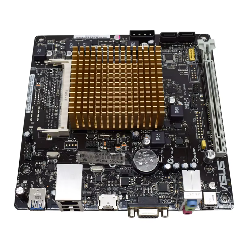 Kit carte mère MINI ITX ASUS J2900-K/K31AN avec processeur intégré et RAM DDR3 8 Go, faible consomma