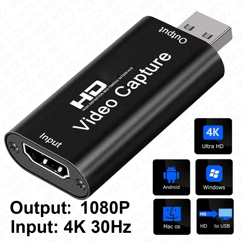 Carte de Capture vidéo sortie 1080P, entrée 4K 30Hz 30fps, Compatible HDMI, Capturateur de Streaming