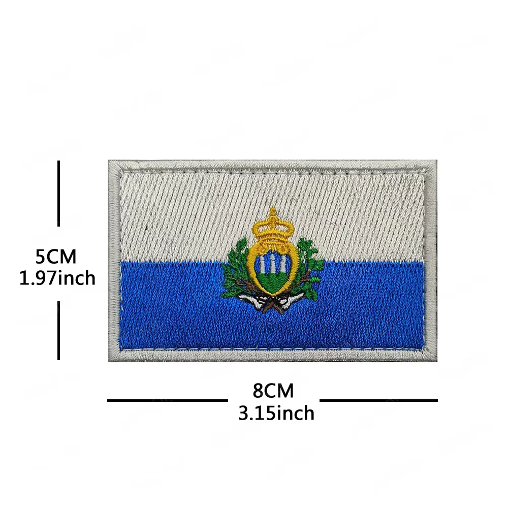 Allemagne France Royaume-Uni Espagne Italie Lettonie Pologne Drapeau National européen Patch de brod