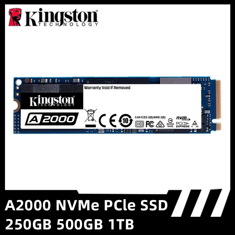 Kingston-Disque dur interne SSD NVMe PCIe, M.2 2280, 250 Go, 500 Go, 1 To, pour ordinateur de bureau