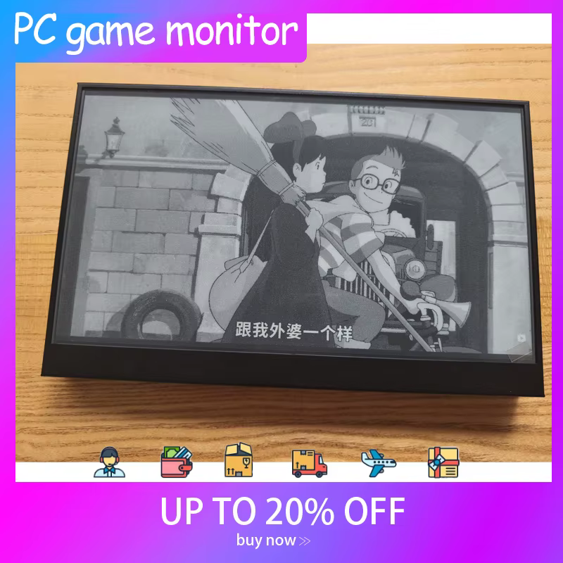 Moniteur de jeu PC E-Ink original de 10,8 pouces |   Écran secondaire pour soins oculaires |   60Hz 