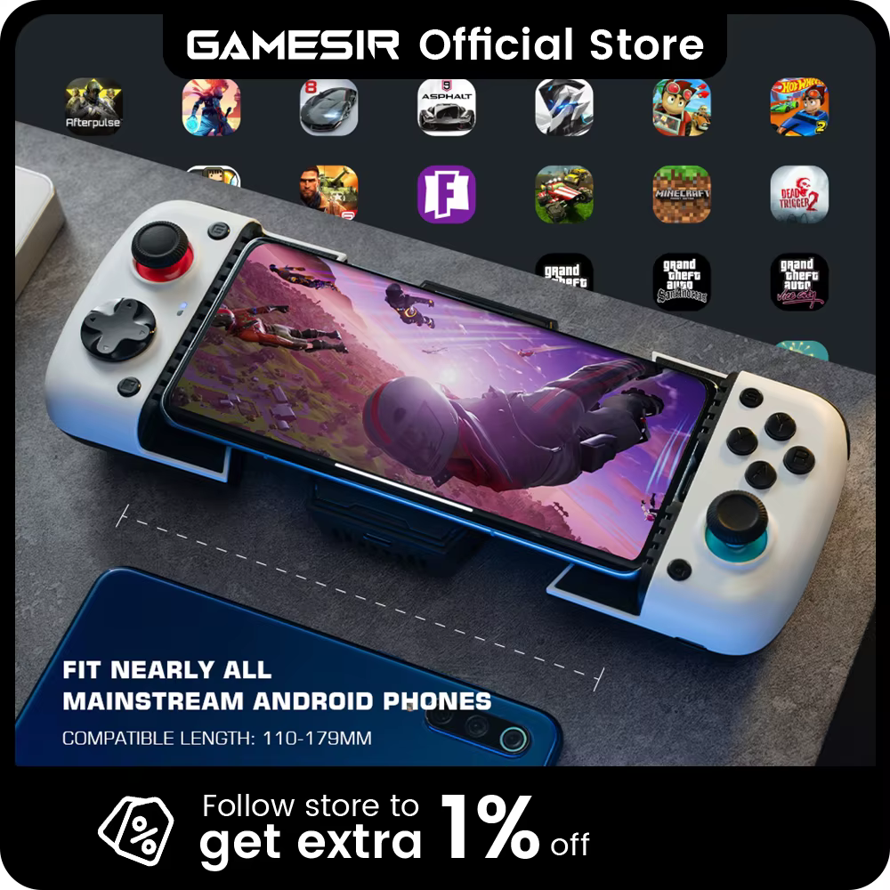 Manette de jeu pour téléphone portable GameSir X3 avec ventilateur de refroidissement pour Cloud Gam
