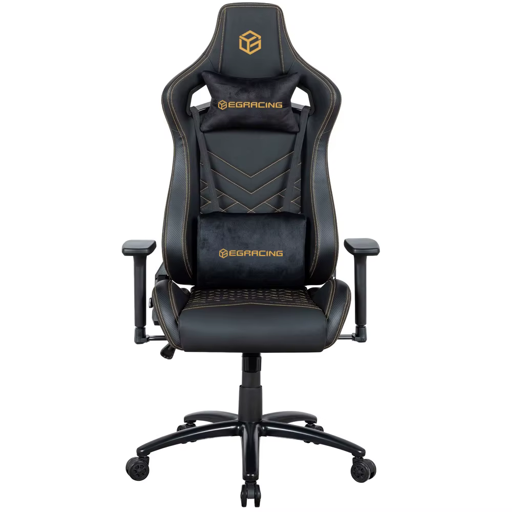 Chaise de jeu PC ergonomique à dossier haut, pivotante, design industriel moderne, inclinable, avec 