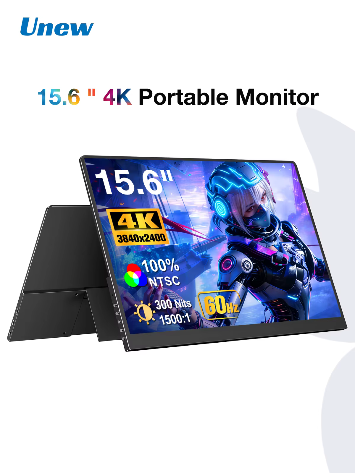 Moniteur portable 4K, écran 15,6 pouces, 3840*2400, 16:10, IPS, moniteur de jeu, compatible Switch, 