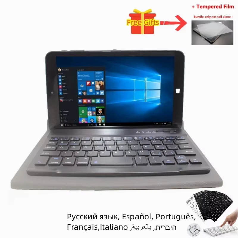 Tablettes Windows 10 8 pouces 64 bits 8 Go de RAM 128 Go de ROM Intel Atom x5-Z8300 Quad Core CPU 12