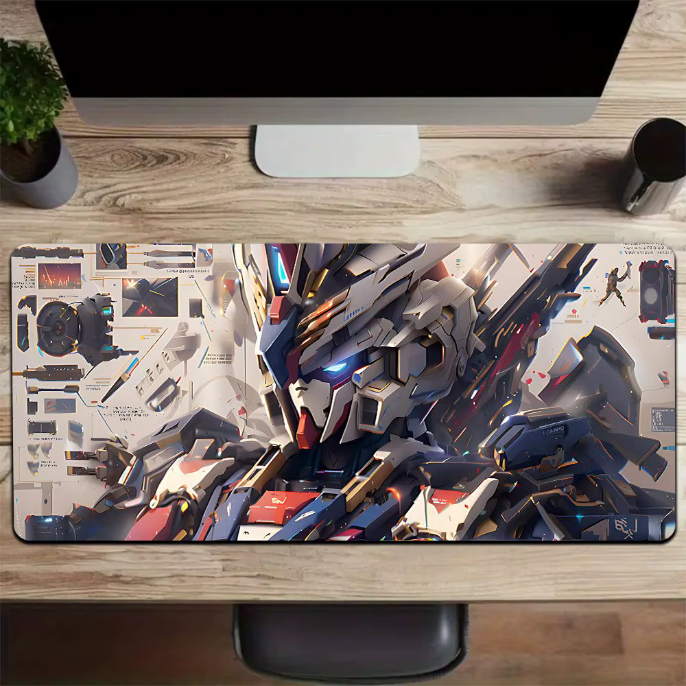 Tapis de souris de jeu style Blueprint Gundam Close Up, imperméable et antidérapant