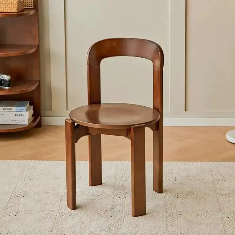 Chaise de salle à manger minimaliste moderne en résine moulée, Design intégré, Options de couleurs m