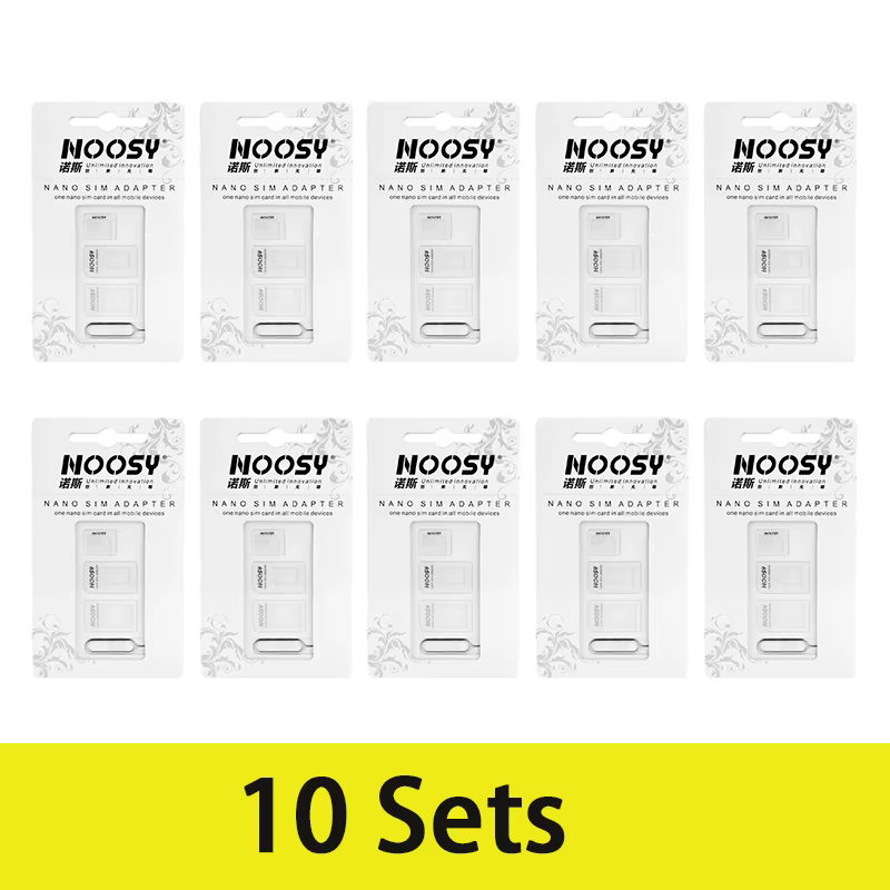 10 ensembles d'adaptateurs de carte SIM, Kit de convertisseur Standard 4 en 1, convertisseur Nano Mi