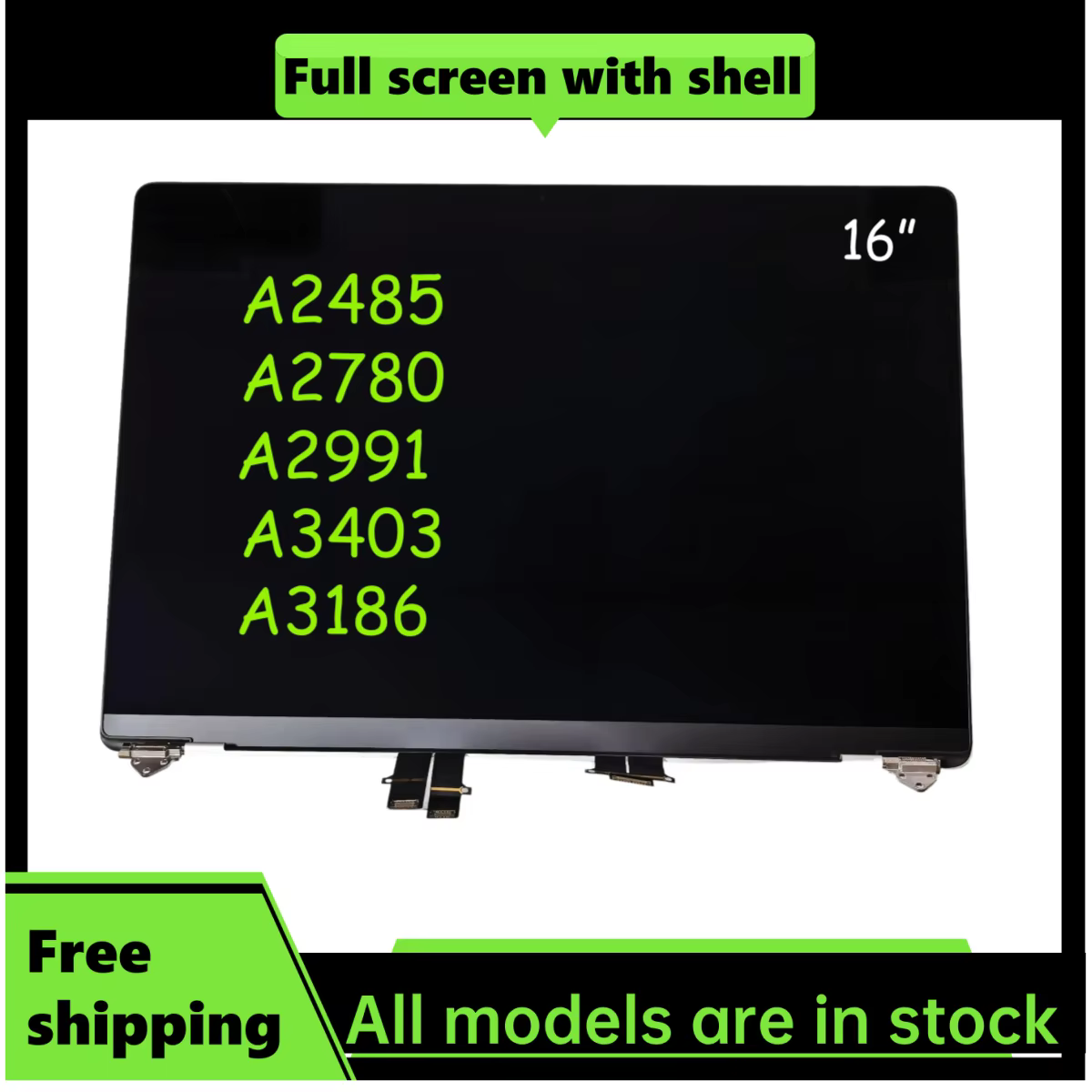 Écran LCD pour MacBook Pro A2485 A2780 A2991 A3403 A3186, assemblage d'écran LCD 16 pouces, remplace