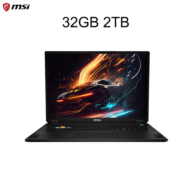 Ordinateur portable de jeu MSI Stealth 18 HX AI 2025, écran MiniLED 4K 120Hz de 18 pouces, Netbook I