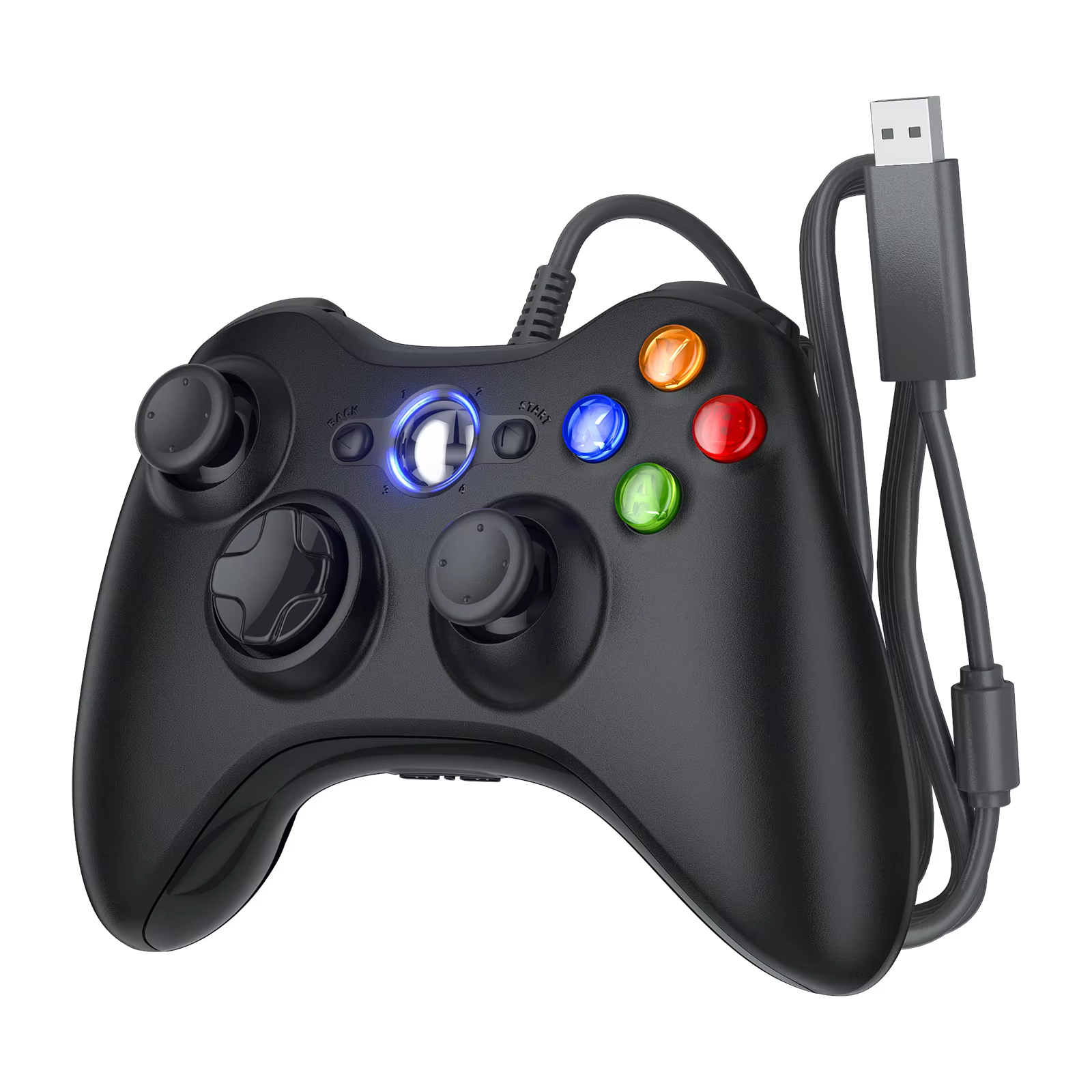 Contrôleur de jeu GAMROMBO pour Xbox 360/mince/console PC manette de jeu sans fil/filaire avec poign
