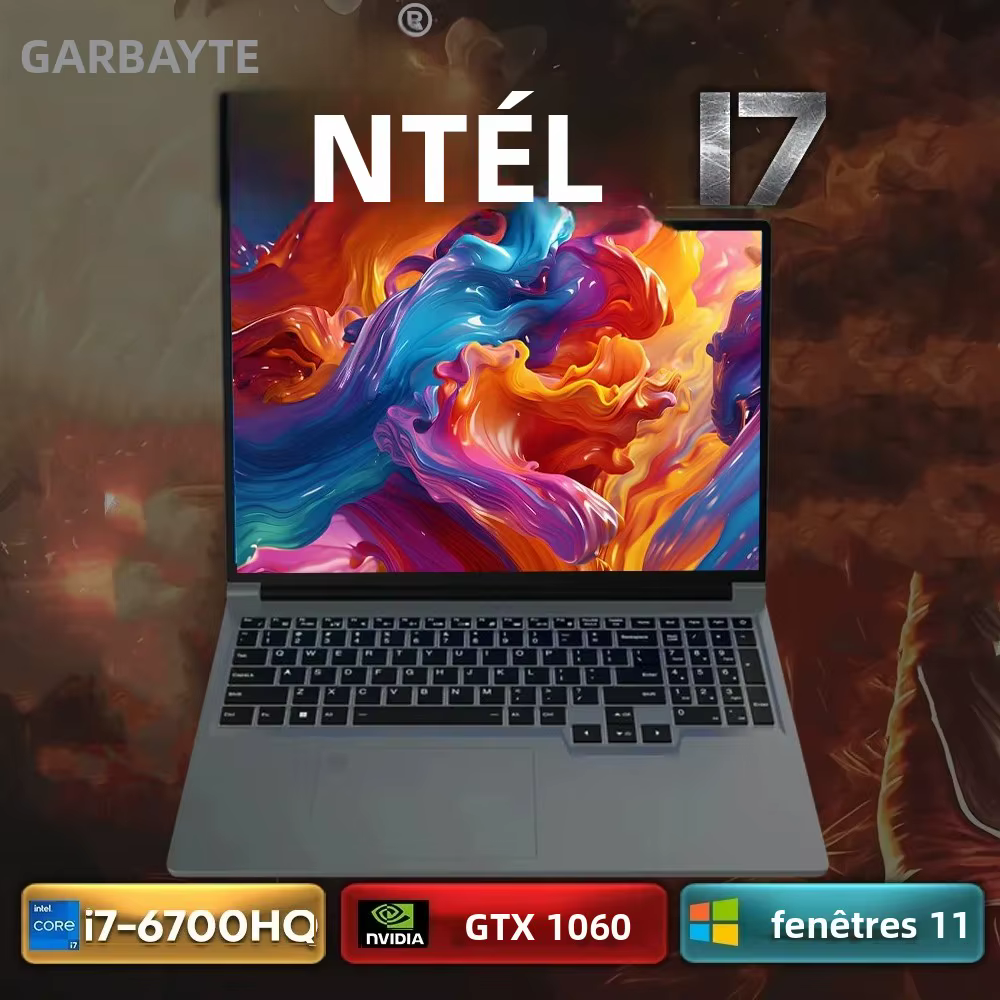 Ordinateur portable gamer 16 pouces Intel Core i7-6700HQ GTX 1060 6 Go IPS 1920*1200 16 Go/32 Go 256