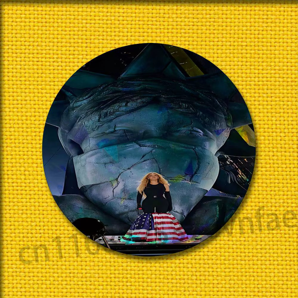 B-beyonce Cowboy Carter limonade Badges 75mm 25mm 44mm 32mm 58mm broche ronde Souvenir vêtements Cos