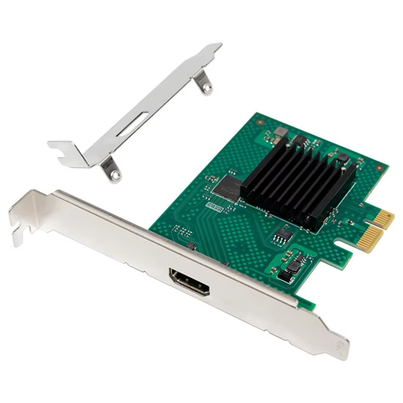 Carte graphique 2D bien fabriquée, puce PCIE X1 vers Port unique, Application d'image, multimédia, C