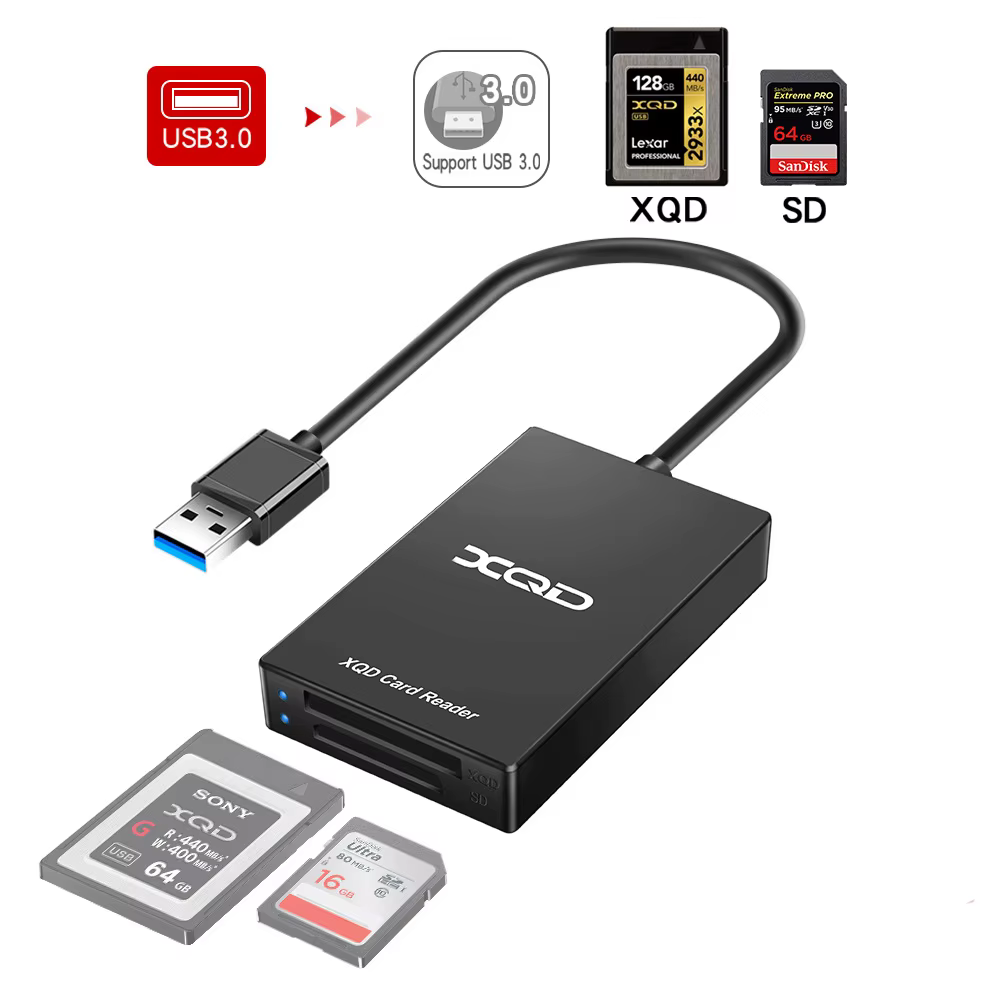 XQD-Lecteur de carte SD multifonction, Type-C, USBC, USB 3.0, Adaptateur de carte, Vitesse jusqu'à 5