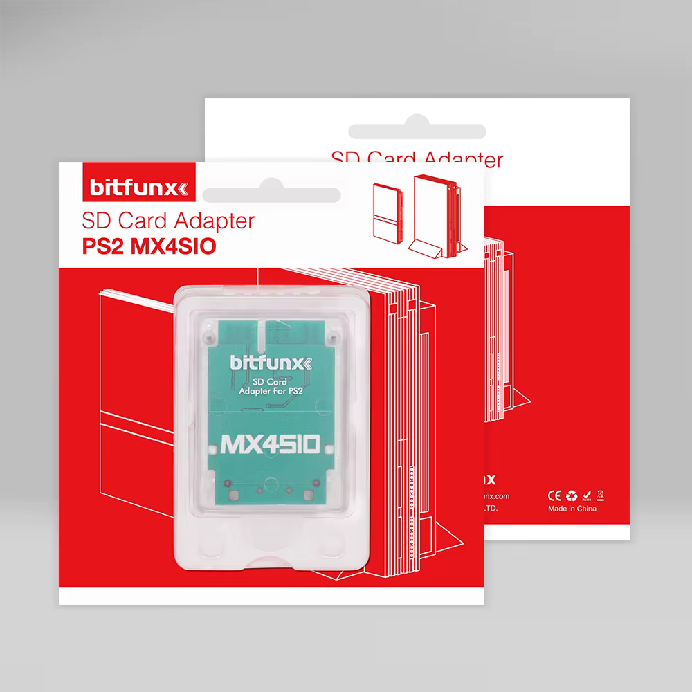 BitFunx MX4SIO SIO2SD adaptateur de carte TF/SD programme carte de jeu pour Consoles de jeux PS2 Con