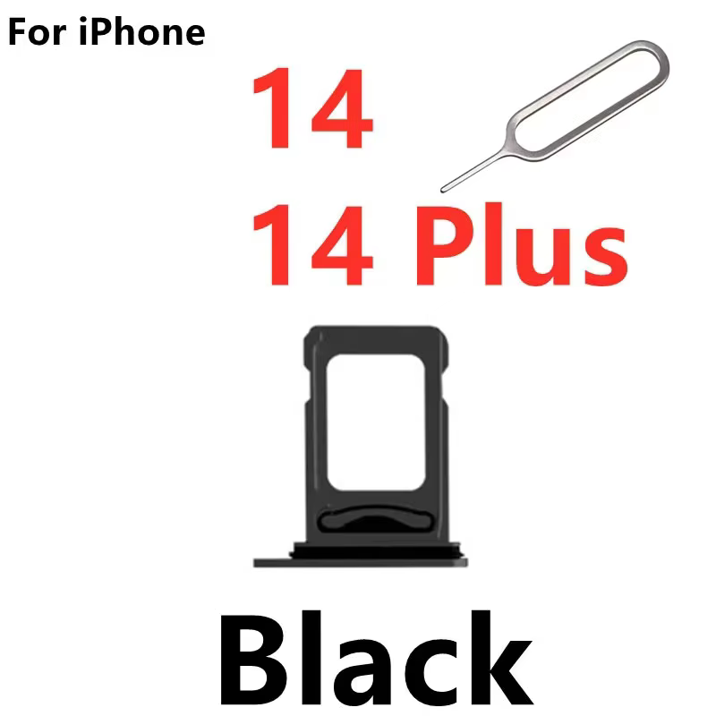 Double carte Sim 14 14plus pour iPhone 14 Pro Max, support de carte SIM, support de fente, adaptateu