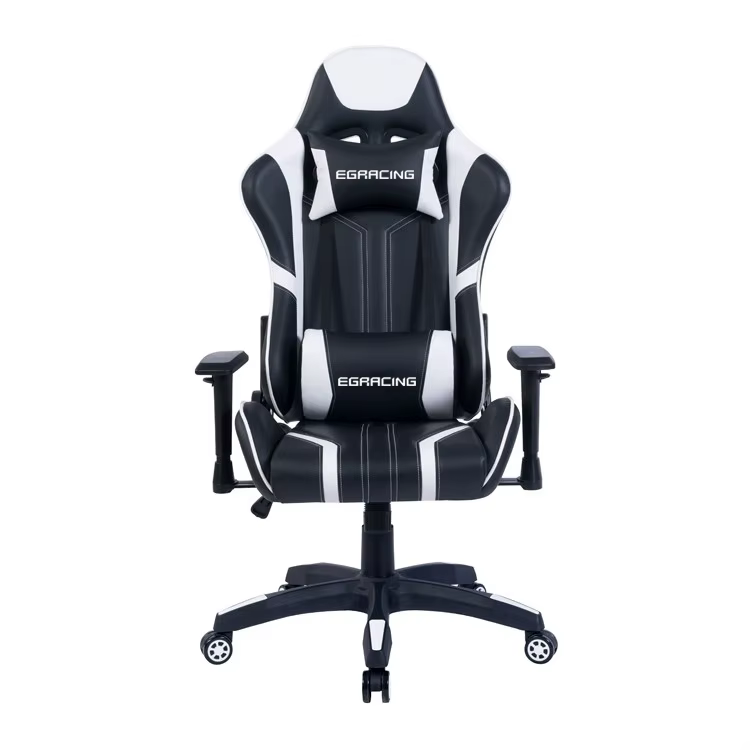 Fauteuil pivotant ergonomique en tissu noir Anji personnalisé pour bureau et gaming, inclinable, ven