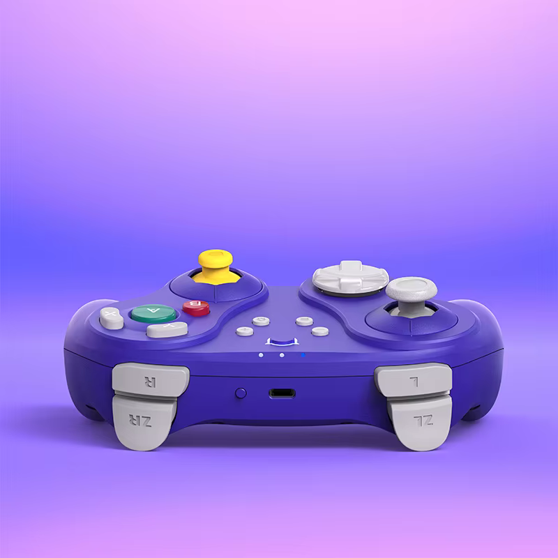 Contrôleur de jeu sans fil violet NYXI Warrior Lite pour Switch 2/PC