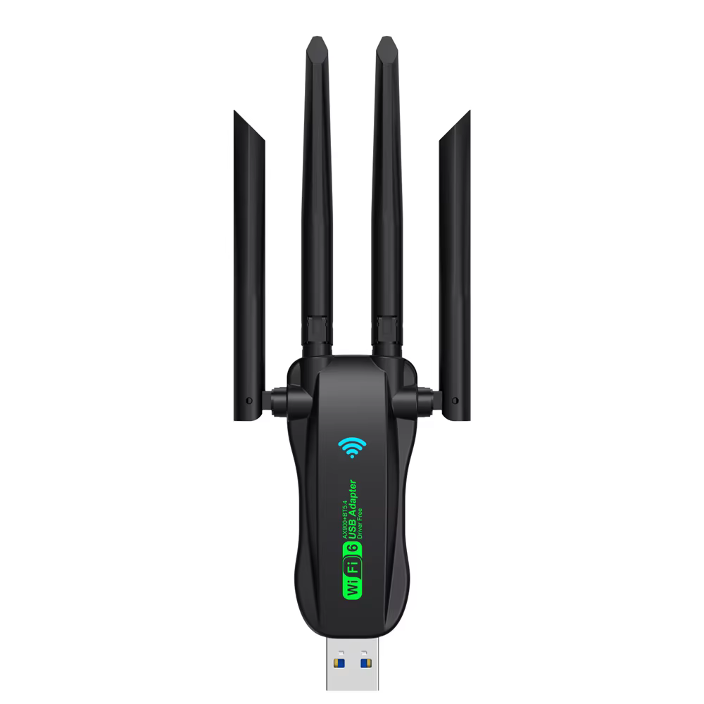 AX900 WiFi USB adaptateur WiFi6 Bluetooth 5.4 double bande 2.4G + 5.8Ghz 4 antenne Dongle USB récept