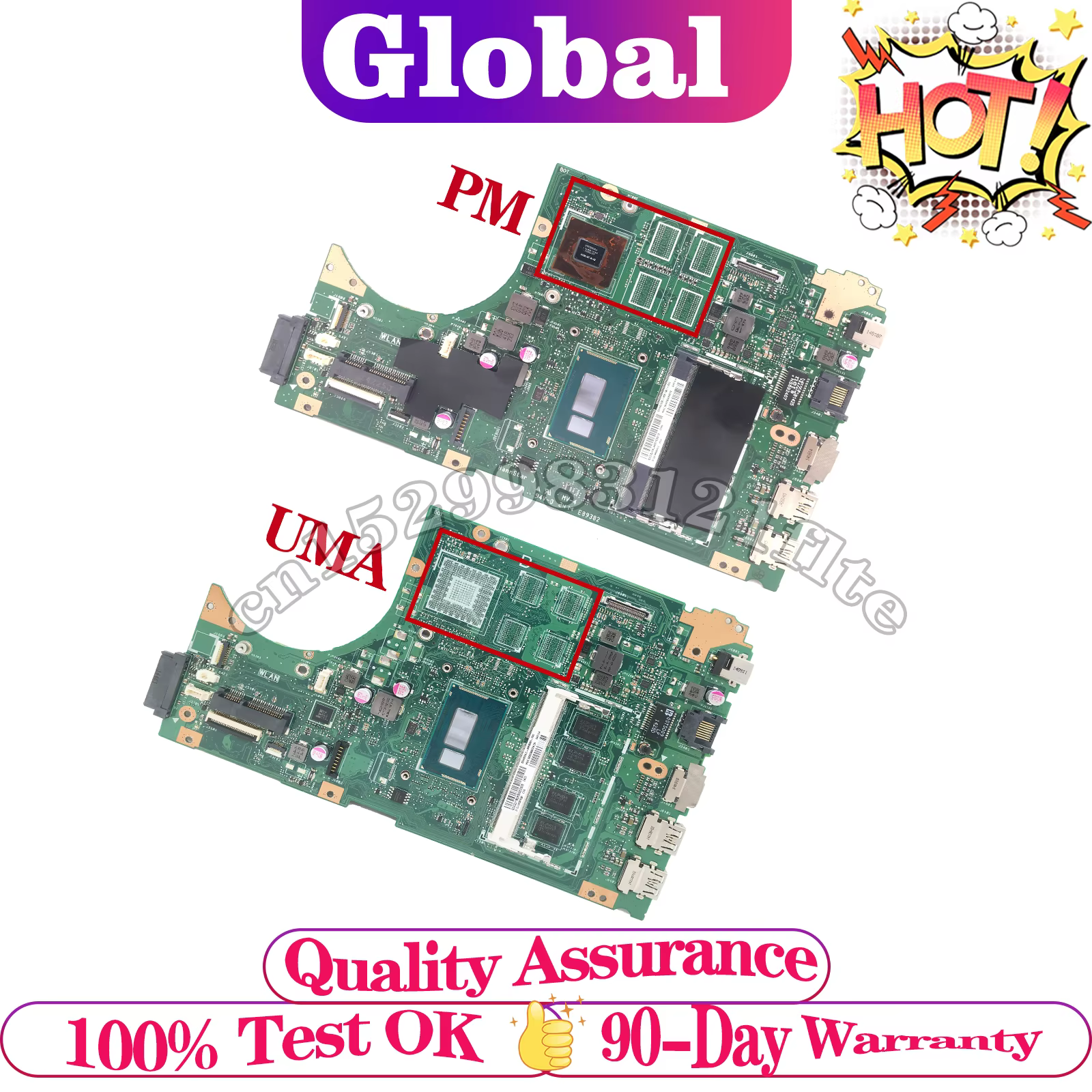 Carte mère V451L S451L S451LN S451LB S451LA S451 R451L pour ordinateur portable ASUS, avec I3 I5 I7