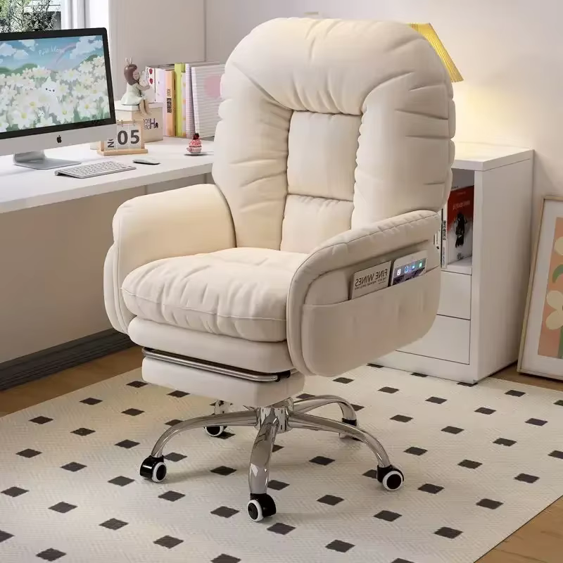 Chaise d'ordinateur inclinable, confortable, sédentaire, bureau, dortoir, chambre à coucher, canapé