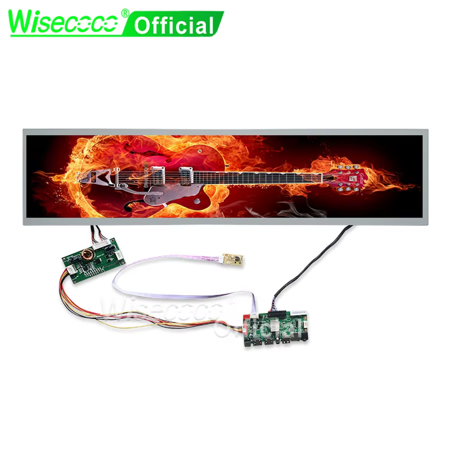 Fissuraminants-Moniteur LCD Ultra Large Étiré de 28 Pouces, 1366x256, Bartop, Arcade, Cabinet, Affic