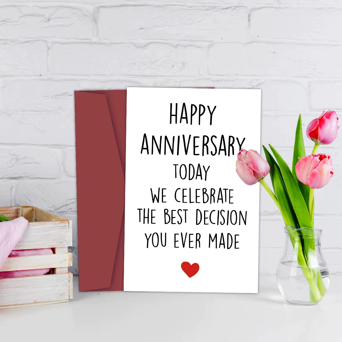 Carte d'anniversaire amusante, aujourd'hui, nous célébrons la meilleure décision que vous ayez jamai