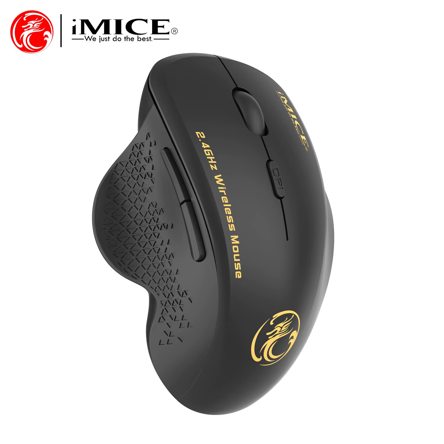 Souris sans fil Imice avec récepteur USB 2.4GHz souris 1600DPI pour ordinateur portable tablette PC