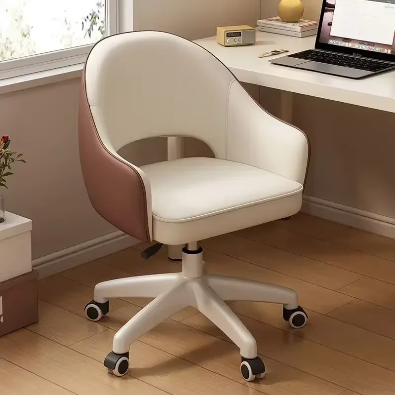 Chaise d'ordinateur maison sédentaire chaise pivotante confortable filles chambre chaise de maquilla