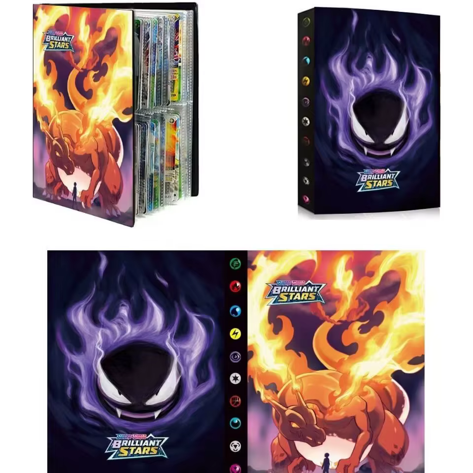 EN STOCK Album de cartes Pokémon Charizard 240 pièces, album de cartes de jeu Pokémon VMAX GX EX, cl