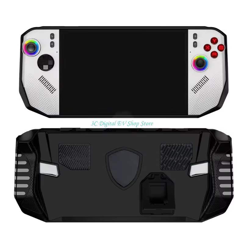 Étui E74D pour Console jeu portable, support intégré, housse en TPU antichoc, Dissipation thermique
