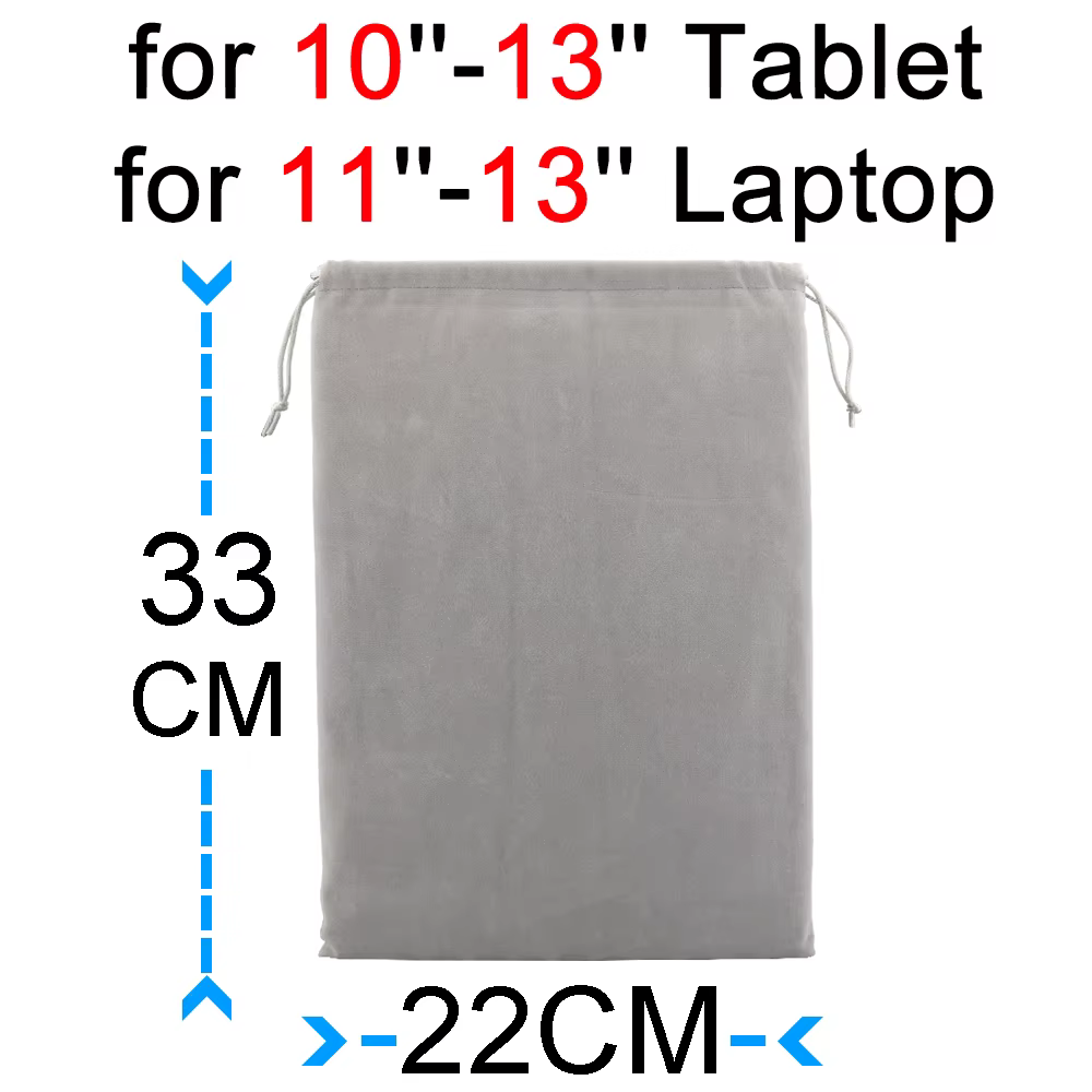 Housse pour ordinateur portable MacBook Air 13 12 11 Pro 14 pouces, sac gris, doublure de sac à main