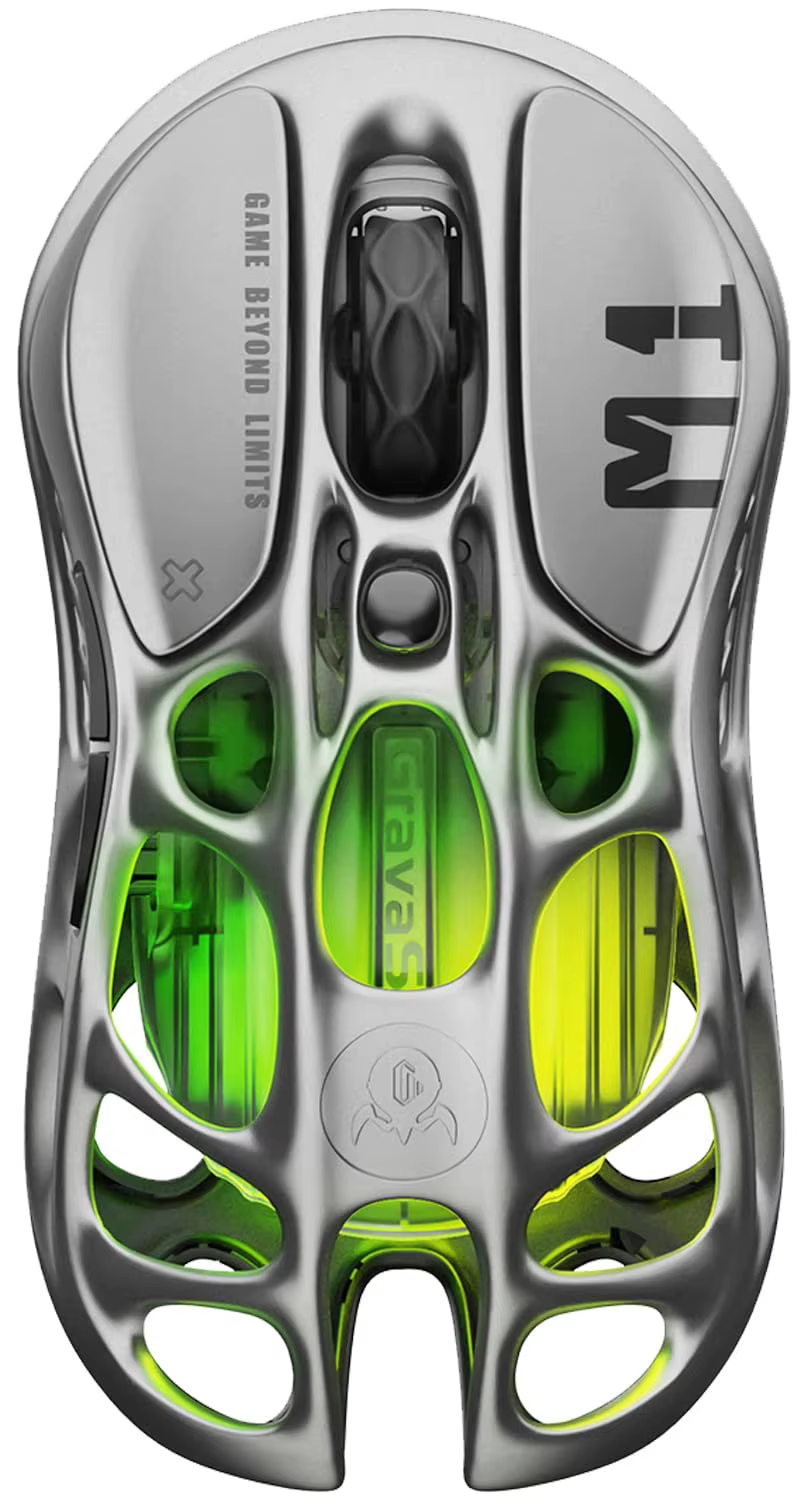 Souris de jeu GravaStar Mercury M1 Pro, alliage de magnésium léger, 26 000 DPI, capteur PAW3395DM, 5